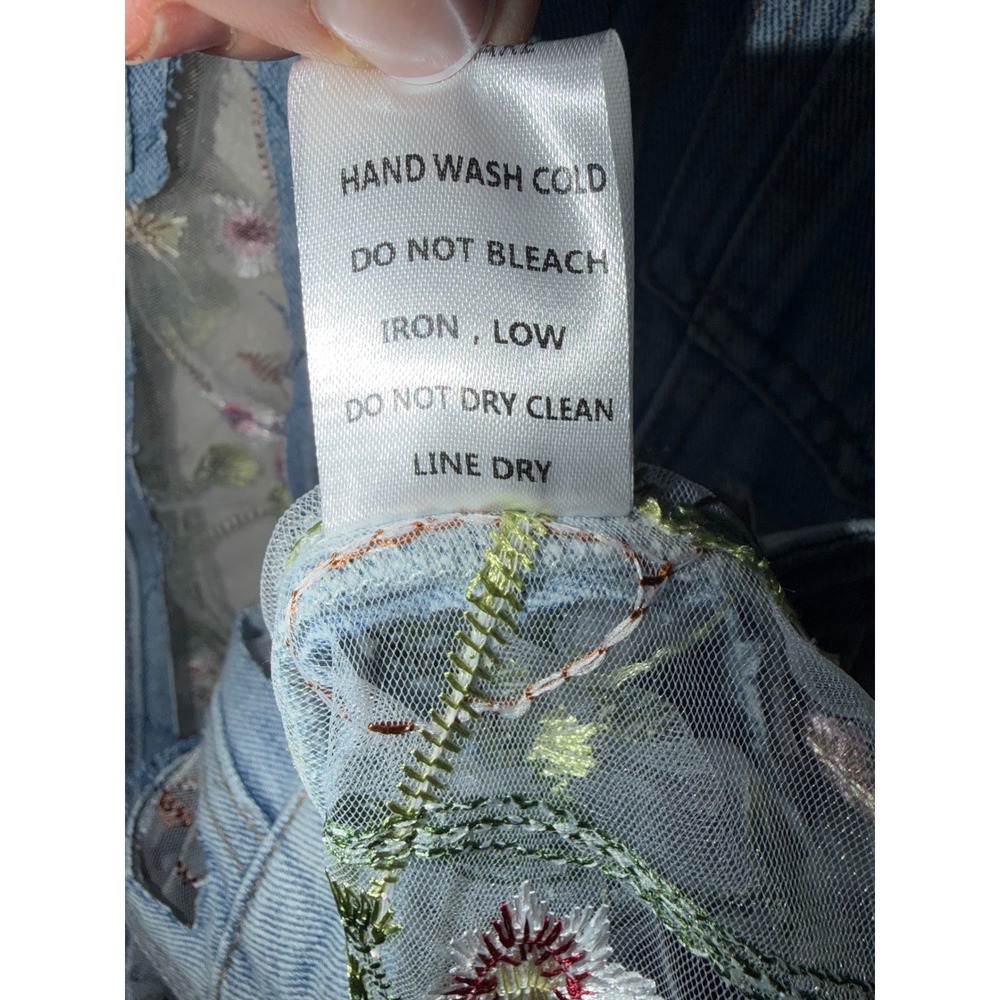 Davi & Dani SUMMER Denim jacket size Large NWOT - Picture 4 of 9